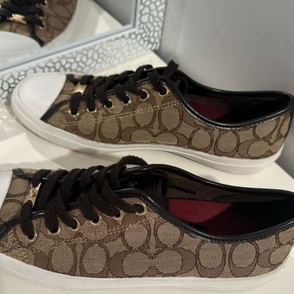 Shoes - COACH Sneakers Women's Brown 9 Sneakers